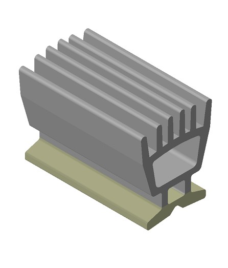 Perfil coextruido en termoplástico